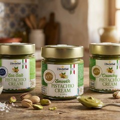L’Oro Del Sud – Pistachio Cream with Sea Salt, Sicilian Sweet & Salty Pistach…