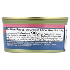 Wild Pink Salmon, No Salt Added, 6 oz (170 g)
