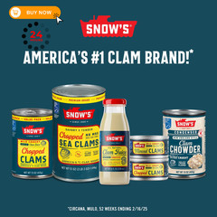 Snow’s Wild Caught Chopped Clams Canned, 6.5 oz Can Ounce (Pack of 6)