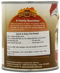 6 CANS 28oz Each (168oz) Keystone ALL NATURAL BEEF Best by 2027 PREPPER PANTRY