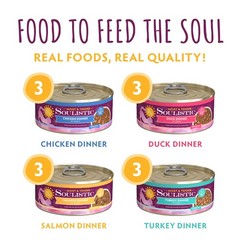 Soulistic Moist and Tender, Mystic Menu Variety Pack, 5.5oz Can, Pack of 12