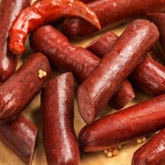 Troyer Cheese Pickled Smoked Polish Sausage Ready to Eat USA Made Pack of 2 Jars