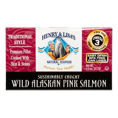 Henry & Lisa’s Natural Seafood Traditional Pink Salmon, 7.5 Ounce