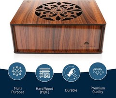 RoyalHouse Premium Wood Tea Storage Box Organizer Brown Eco-Friendly