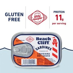 Wild Caught Sardines In Louisiana Hot Sauce, 3.75 Oz Can (Pack Of 12
