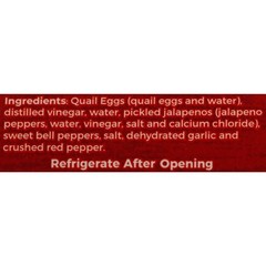 7 Farms Pickled Jalapeno Quail Eggs