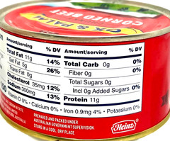 OX & Palm Corned Beef with Juices Original Chunky Style 11.5 oz ( Pack of 24 )