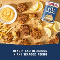 Ready to Eat Whole Baby Clams, 10 oz Cans (12 Pack) – Perfect for Meals & Snacks