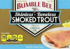 BUMBLE BEE SMOKED TROUT FILLETS – 6 PK – Set of 6 Cans