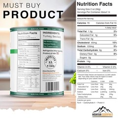Delicious All Natural Canned Turkey 28 Oz – Perfect for Meals & Emergency Prep