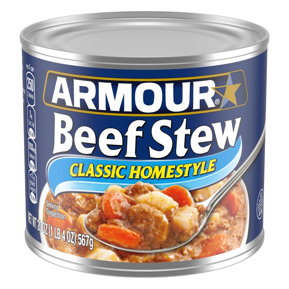 8 Cans Armour Star Classic Homestyle Beef Stew Canned Food Size 20 oz (8-Pack)