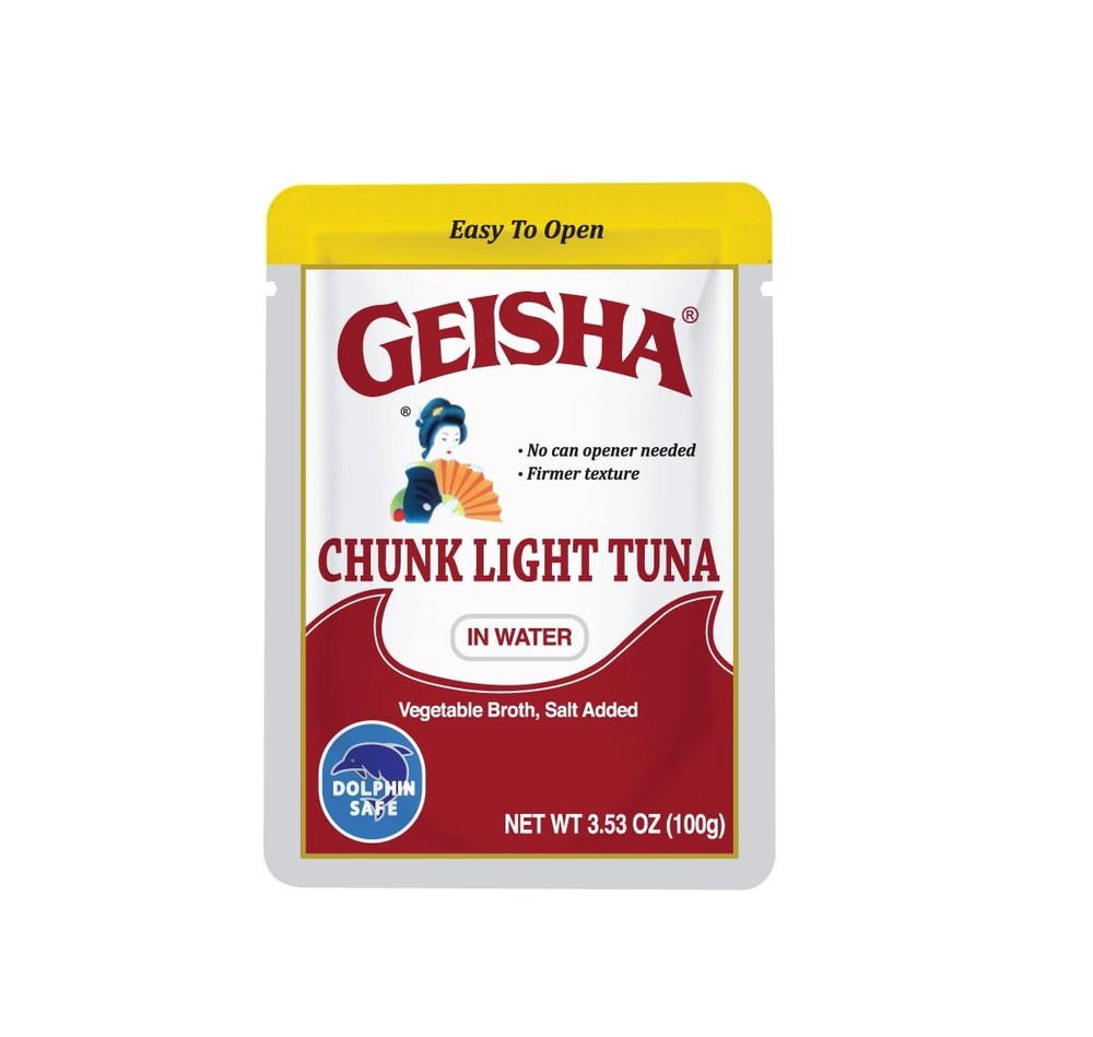 GEISHA Chunk Light Tuna in Water 3.53oz Pack of 24, Tuna| HALAL & Kosher Cert…