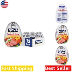 Cooked Ham 16oz 12pk | Ready to Cook, Boneless, Skinless, Protein