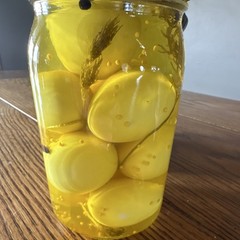 Staceys Homemade Pickled Eggs in Ball Mason Jar Pantry Style 2026