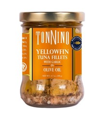 Tonnino Gourmet Tuna Fillets in Spring Water, 6.7 oz Glass Jar