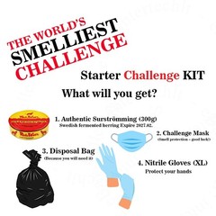 Surströmming Challenge Kit 300g Swedish Fermented Herring Smelliest Fish