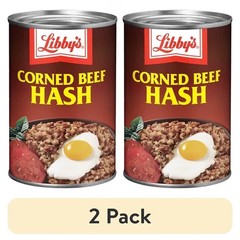 (2 pack) Libby’s Corned Beef Hash, 37g Protein Per Serving, Canned Food, 15 oz.