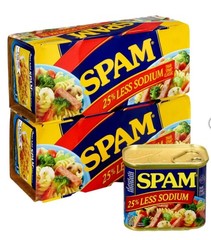 SPAM, 25% Less Sodium, 12 oz, 8-Count