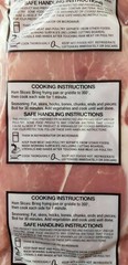 2 Slices Boneless Country Style Ham Vacuum Sealed Center and End Pork Dennis