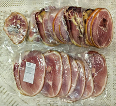 Sliced Whole Country Style Ham Bone In +-15 Lbs Vacuum Sealed Dennis Cured Pork