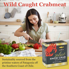 Cole’S Patagonian Wild-Caught Snow Crab Meat | Tender Lump Crab Meat | Good Sour