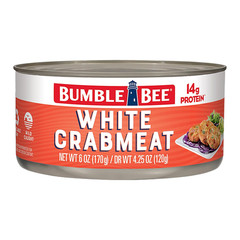 Bumble Bee White Crab Meat in Water, 6 oz Can – 14g Protein & 1g Carb Per Servin