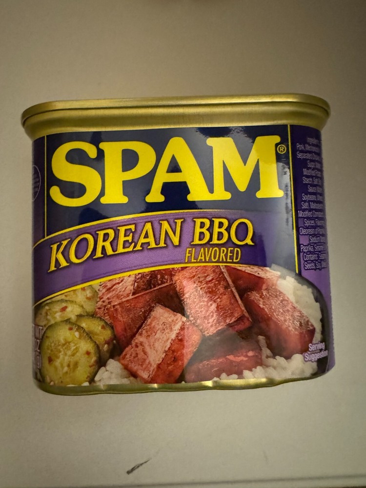 SPAM Korean BBQ Flavored 12oz. NEW FLAVOR Exp 2027 (1 Can)