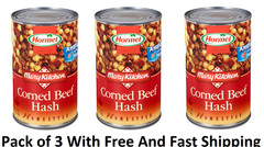 25 oz Steel Can,HORMEL MARY KITCHEN corned beef hash… 3 Pack