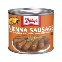 Chicken, Beef & Pork Vienna Sausages, BBQ 24-Pack
