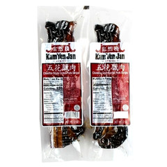 Kam Yen Jan Chinese Style Cured Pork Strips ( Pack of 3 ) ~ Made In USA