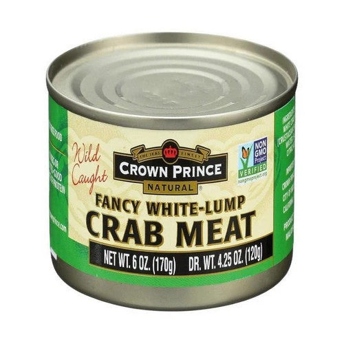 Crab Meat White Lump 6 Oz By Crown Prince