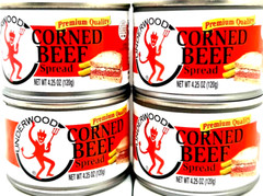 Underwood Premium Quality Corned Beef Spread 4.25 oz (Pack of 4)~Exp 3/24/2027