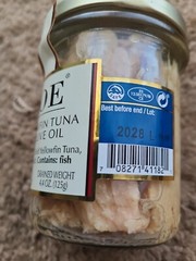 4Premium Yellowfin Tuna in Olive Oil Solid In Vacuum Seal Jars 6.7oz Ea BB 2028