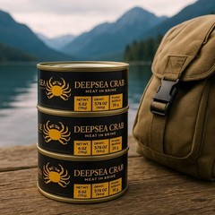 Convenient 6 oz Canned Deepsea Crab Meat – High Protein Gourmet Delight