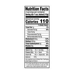 Starkist Solid White Albacore Tuna In Water 25% Less Sodium, Wild Caught, 26g Pr