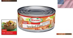 Convenient 12-Pack Smoked Ham – Gluten Free, Fully Cooked 5 Ounce Portions
