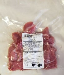 Country Style Cured Ham Bits 8 oz Chips Vacuum Sealed Dennis Boneless Skinned