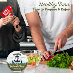 Premium Yellowfin Tuna Olive Oil 12 Pack 5oz Cans Wild Caught Protein – US