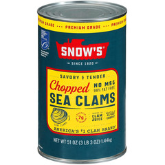 Snow’S Chopped Sea Clams in Clam Juice, 51 Oz Can – Premium Grade Wild Caught Go