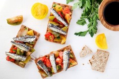 Wild White Anchovies in EVOO, 4.4oz (Pack of 12)