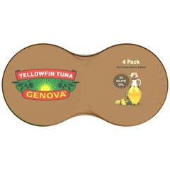 New Genova Premium Yellowfin Tuna in Olive Oil 4 – 5 oz cans – Best Price 1 day.
