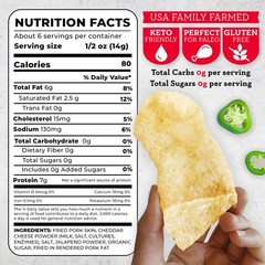 4505 Jalapeno Cheddar Seasoned Chicharrones, Fried Pork Rinds – Jalapeno Ched…