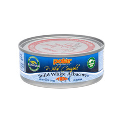 Tuna, All Natural Solid White Albacore in Water, 5 Oz Can (Pack of 12)