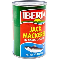 Jack Mackerel in Tomato Sauce 15 Ounce Pack of 4