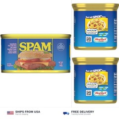 SPAM Classic, 7 oz Cans, (Pack of 12) – Fully Cooked Pork with Ham, Gluten-Fr…