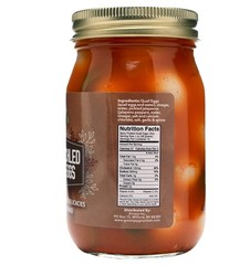 Spicy Pickled Quail Eggs in Jar – Gourmet Fresh Handcrafted – 2 x 16oz Jars