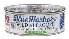 Wild Albacore Solid White Tuna in Water No Salt Added 4.6 oz Pack of 12 Canned