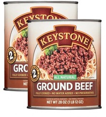 (2 Pack) Keystone All natural Ground Beef 28 oz Can