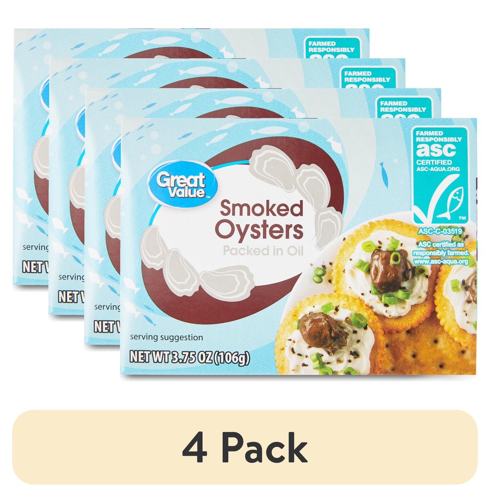 pack Great Value Smoked Oysters oz