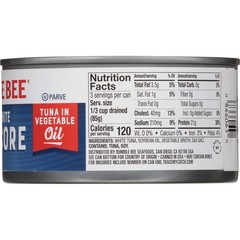 Premium Albacore Tuna in Oil – 21g Protein – Gluten Free – 12 oz Can Pack 12